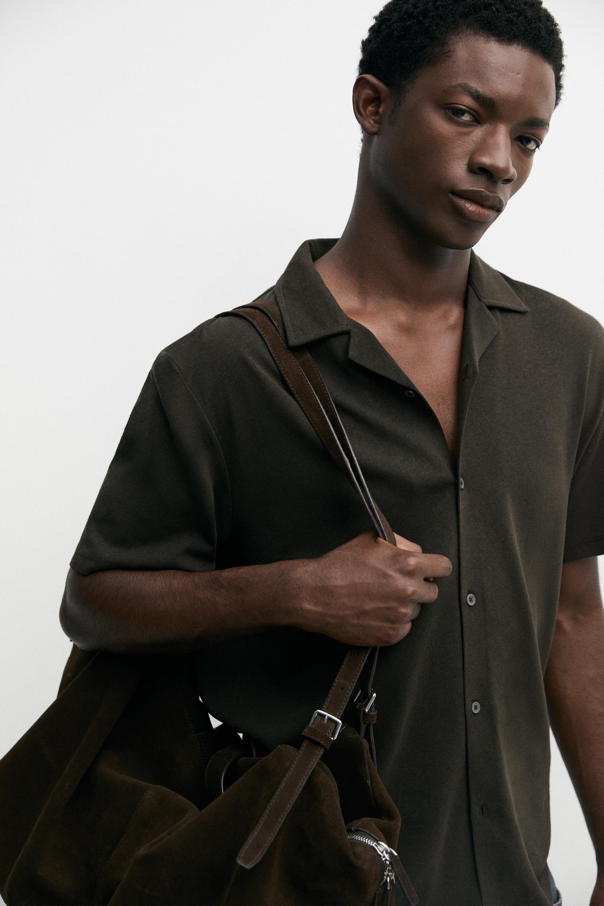 Chemise manches courtes lin coton